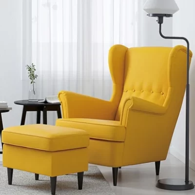 High-Quality-Hotel-Bedroom-Wooden-Chaise-Lounge-Leather-Chair-with-Footrest